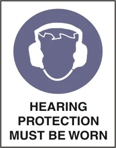 M 102 — HEARING PROTECTION MUST BE WORN